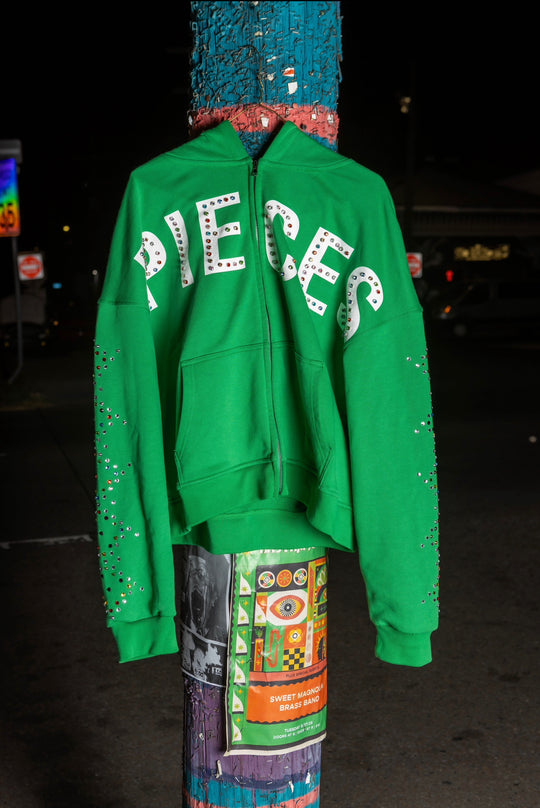Rhinestone "Pieces" Hoodie